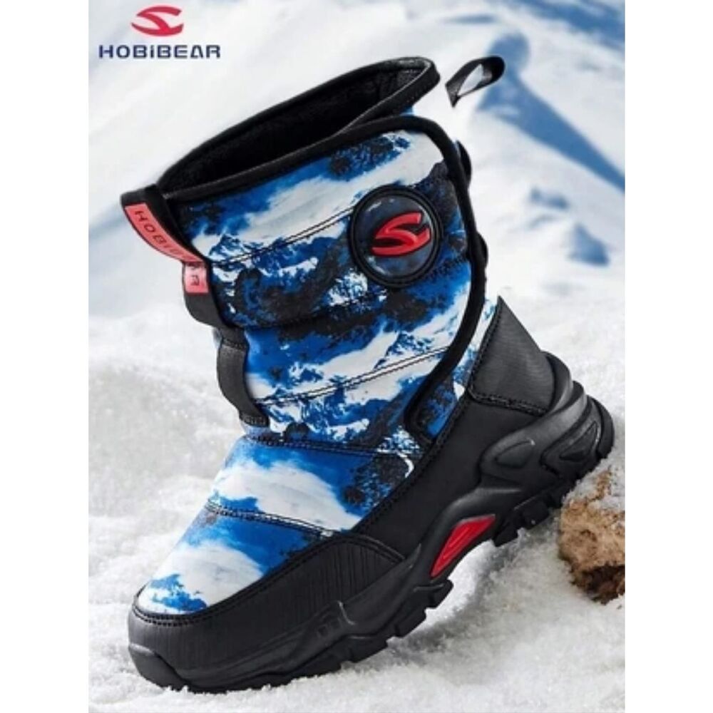 (R-4620) HOBIBEAR Kid's Boots Winter Shoes  Sz 30 (12.5)